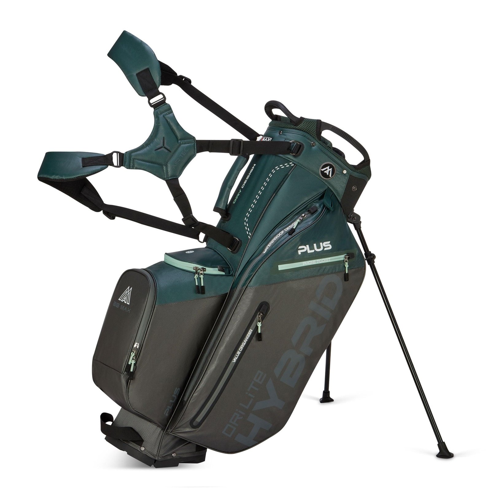 Big Max Dri Lite Hybrid Plus bolsa de golf, forest green/charcoal