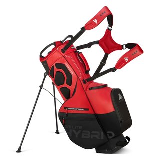 Big Max Dri Lite Hybrid Plus stand bag, rojo/negro