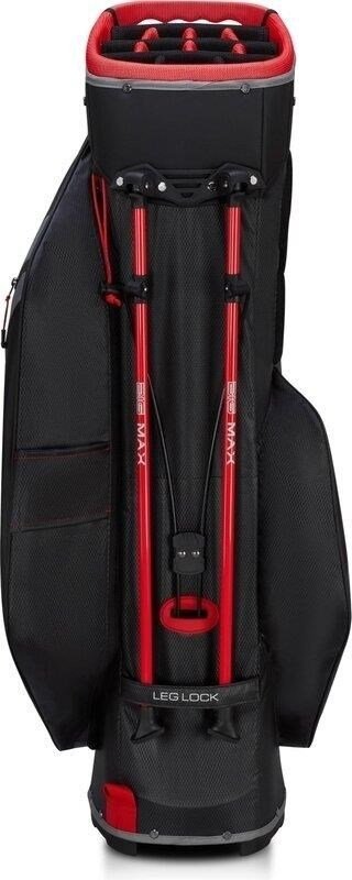 Big Max Dri Lite Hybrid Tour 2 stand bag, negro/carbón/rojo