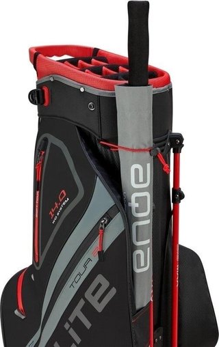 Big Max Dri Lite Hybrid Tour 2 stand bag, negro/carbón/rojo