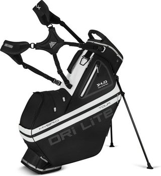 Big Max Dri Lite Hybrid Tour 2 stand bag, negro/blanco roto