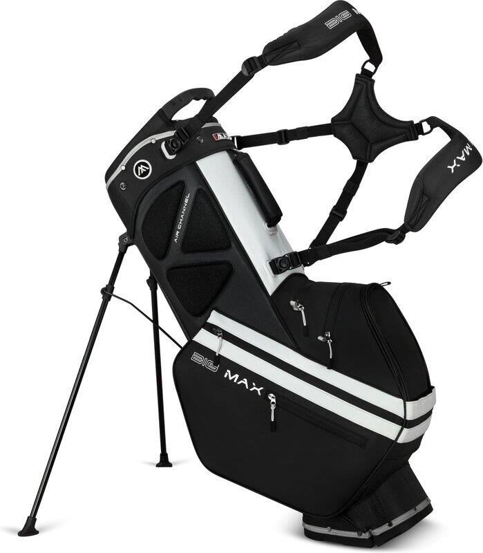 Big Max Dri Lite Hybrid Tour 2 stand bag, negro/blanco roto