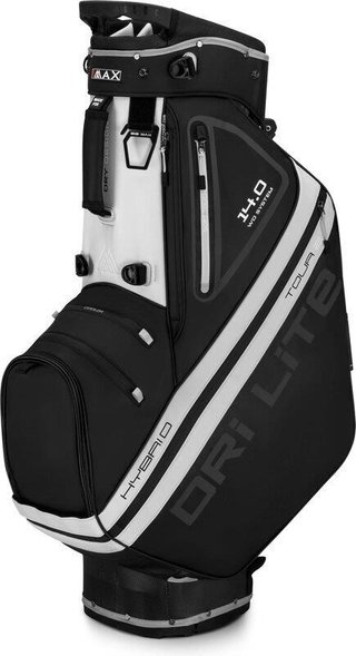 Big Max Dri Lite Hybrid Tour 2 stand bag, negro/blanco roto