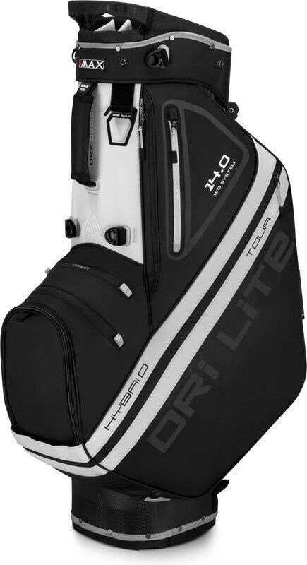 Big Max Dri Lite Hybrid Tour 2 stand bag, negro/blanco roto