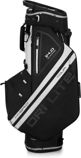 Big Max Dri Lite Hybrid Tour 2 stand bag, negro/blanco roto