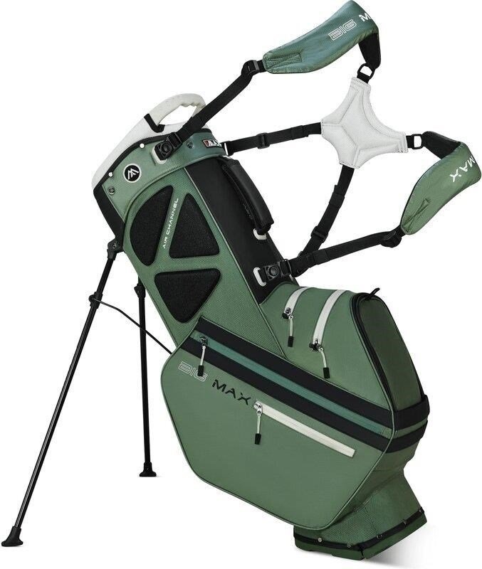 Big Max Dri Lite Hybrid Tour 2 stand bag, verde oliva/negro