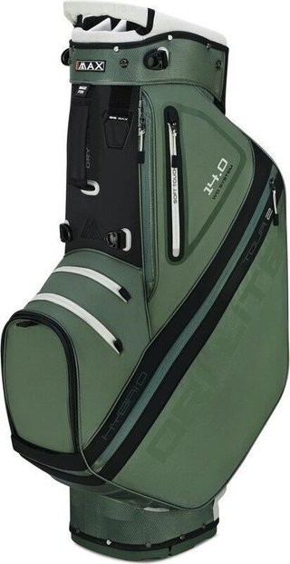 Big Max Dri Lite Hybrid Tour 2 stand bag, verde oliva/negro