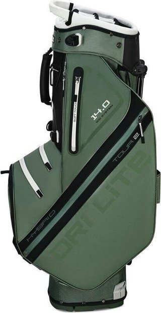 Big Max Dri Lite Hybrid Tour 2 stand bag, verde oliva/negro