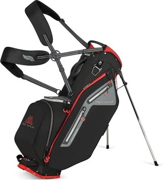 Big Max Dri Lite Feather 2 stand bag, negro/rojo
