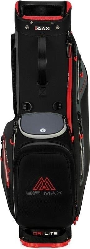 Big Max Dri Lite Feather 2 stand bag, negro/rojo