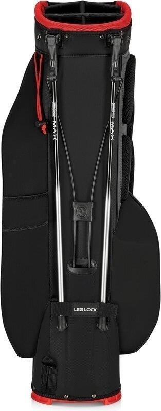 Big Max Dri Lite Feather 2 stand bag, negro/rojo