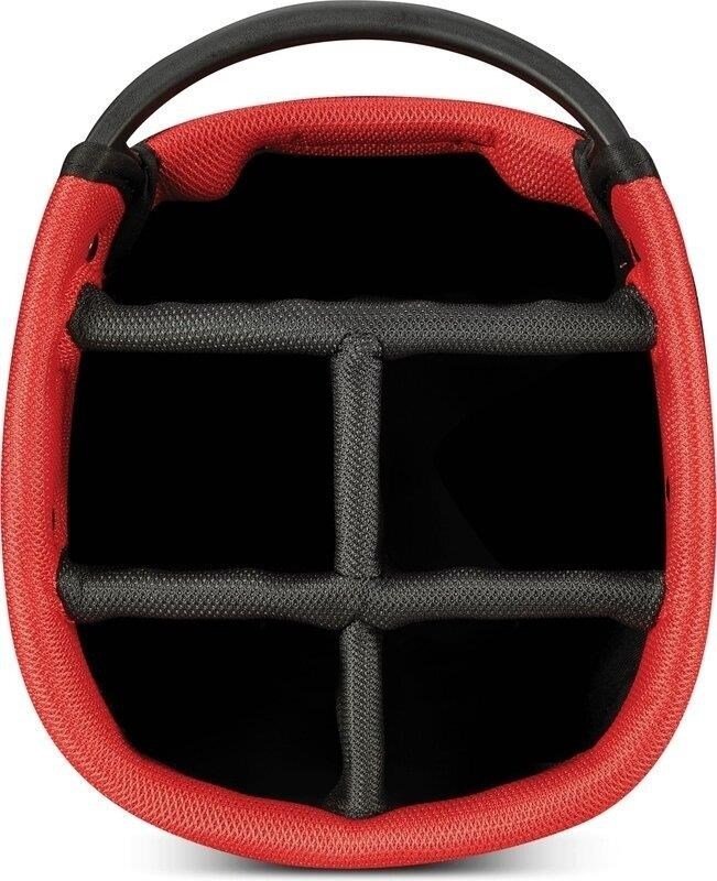 Big Max Dri Lite Feather 2 stand bag, negro/rojo