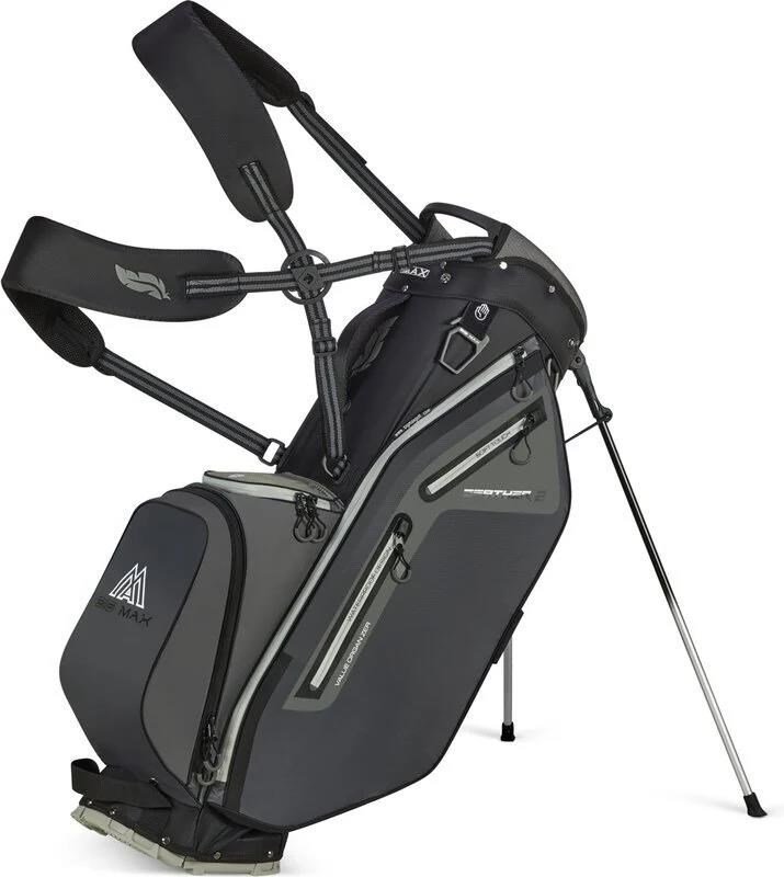 Big Max Dri Lite Feather 2 stand bag, gris/negro