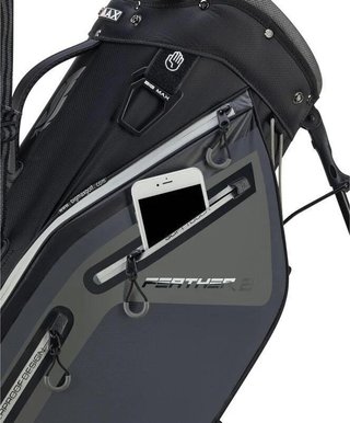 Big Max Dri Lite Feather 2 stand bag, gris/negro