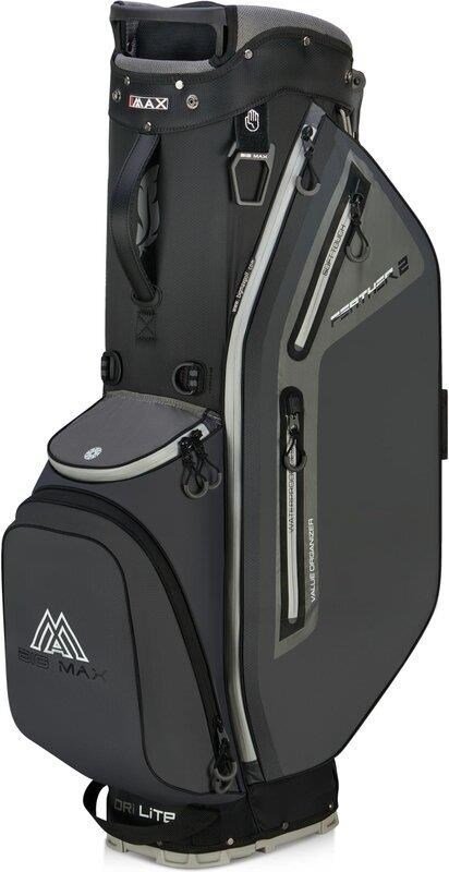 Big Max Dri Lite Feather 2 stand bag, gris/negro