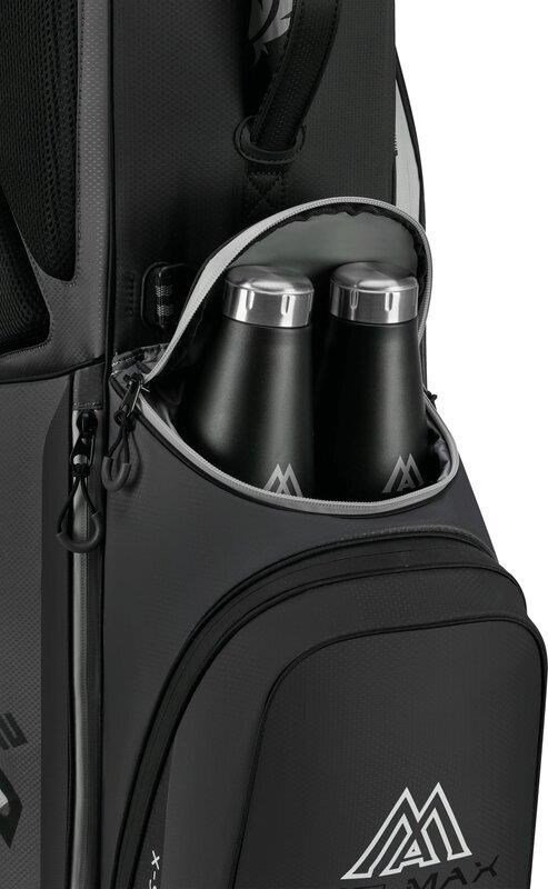 Big Max Dri Lite Feather 2 stand bag, gris/negro