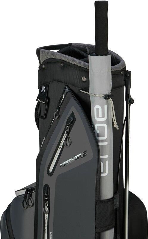 Big Max Dri Lite Feather 2 stand bag, gris/negro