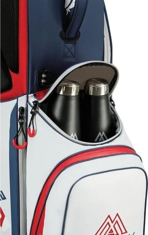 Big Max Dri Lite Feather 2 stand bag, steel blue/red/white
