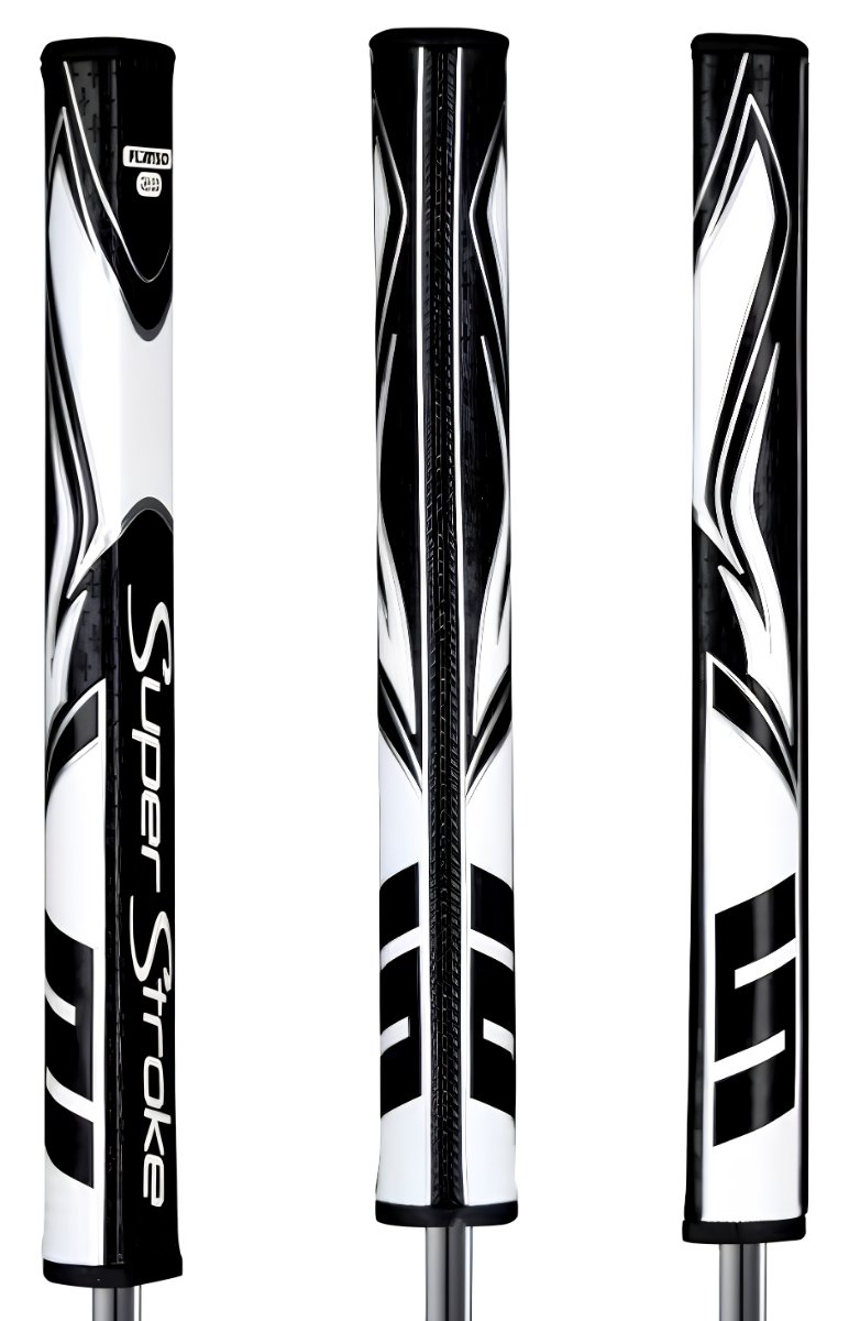 SuperStroke Zenergy Flatso 2.0 grip para putter, negro/blanco