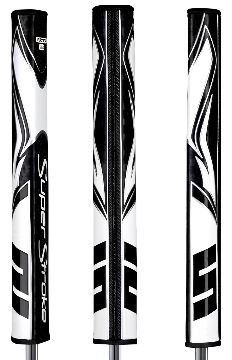 SuperStroke Zenergy Flatso 3.0 grip para putter, negro/blanco