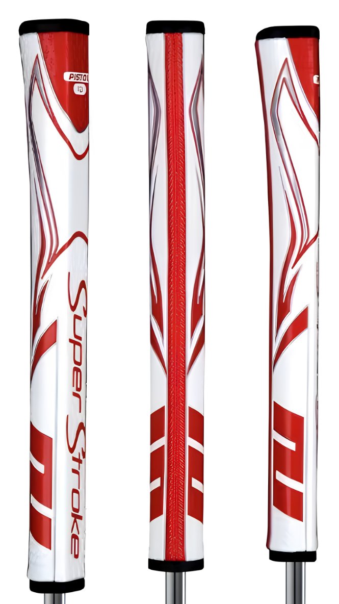SuperStroke SuperStroke Zenergy Pistol GT 1.0 grip para putter, blanco/rojo