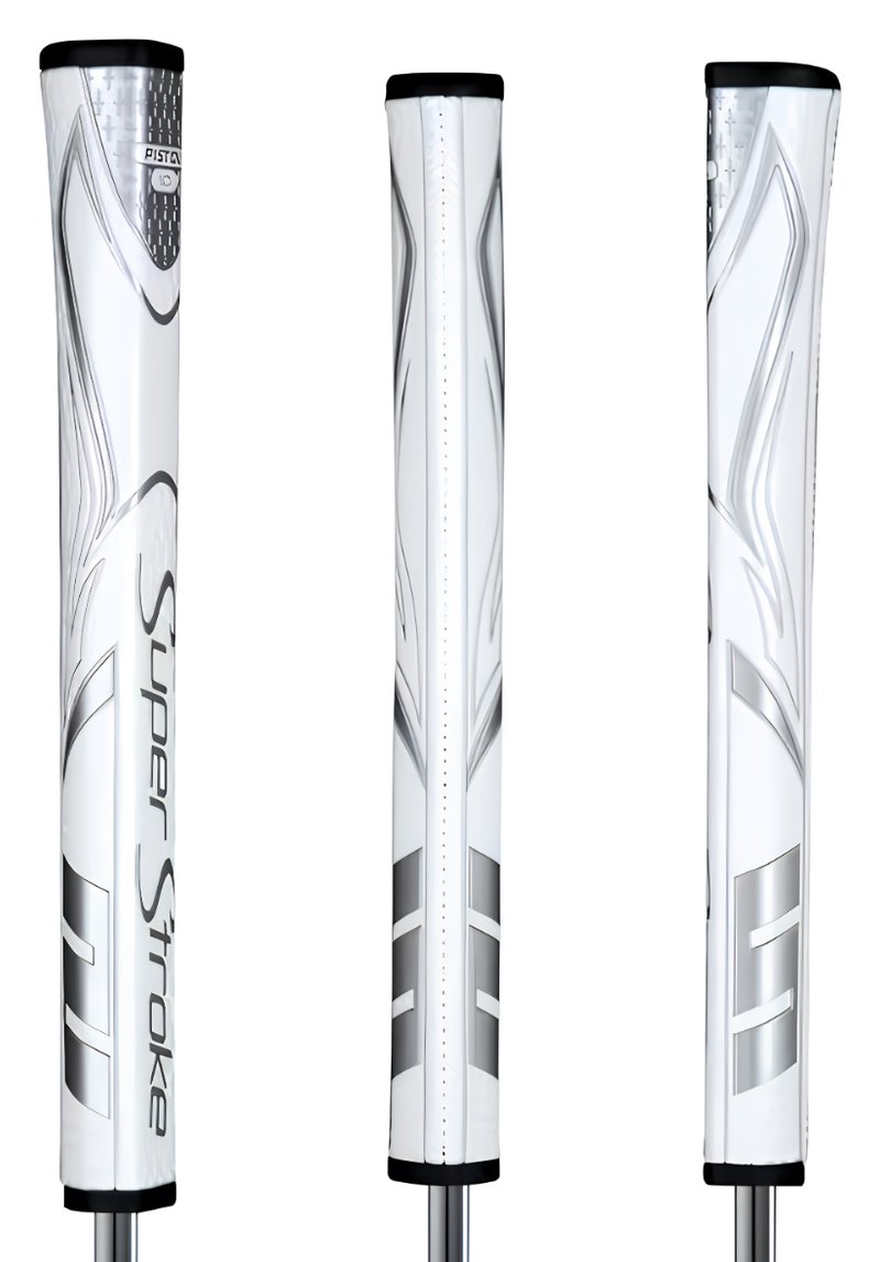 SuperStroke Zenergy Pistol GT 1.0 grip de putter, blanco/plata