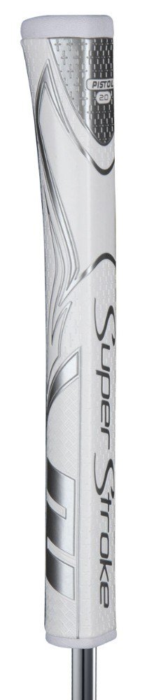 SuperStroke SuperStroke Zenergy Pistol GT 2.0 grip de putter, blanco/plata