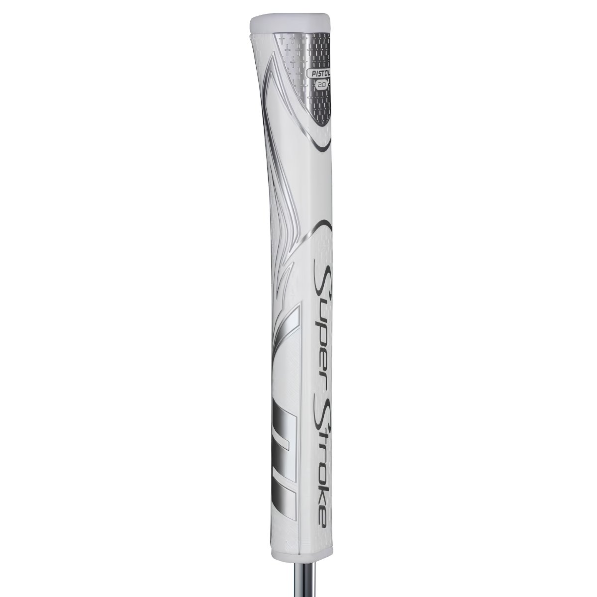 SuperStroke SuperStroke Zenergy Pistol GT 2.0 grip de putter, blanco/plata