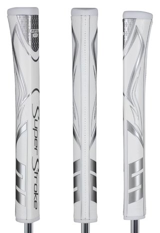 SuperStroke SuperStroke Zenergy Pistol GT 2.0 grip de putter, blanco/plata