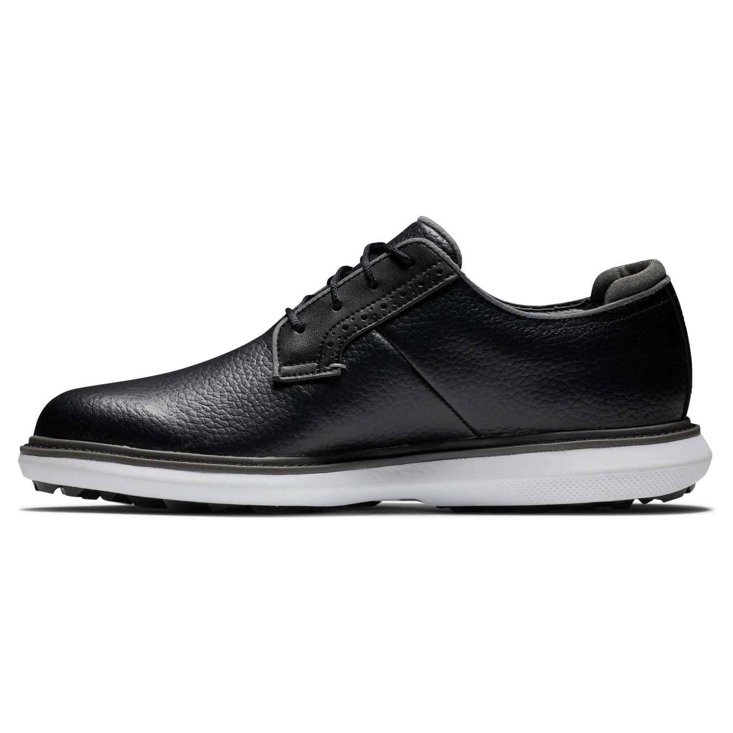 FootJoy Traditions Blucher zapatos de golf para hombre, negro/gris/blanco blucher
