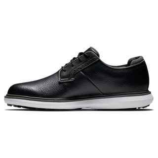 FootJoy Traditions Blucher zapatos de golf para hombre, negro/gris/blanco blucher