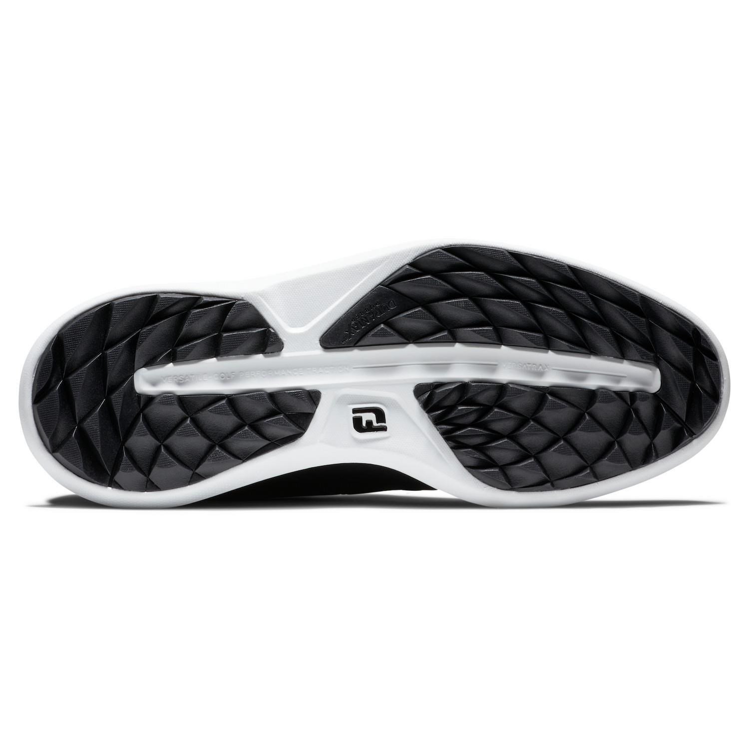 FootJoy Traditions Blucher zapatos de golf para hombre, negro/gris/blanco blucher