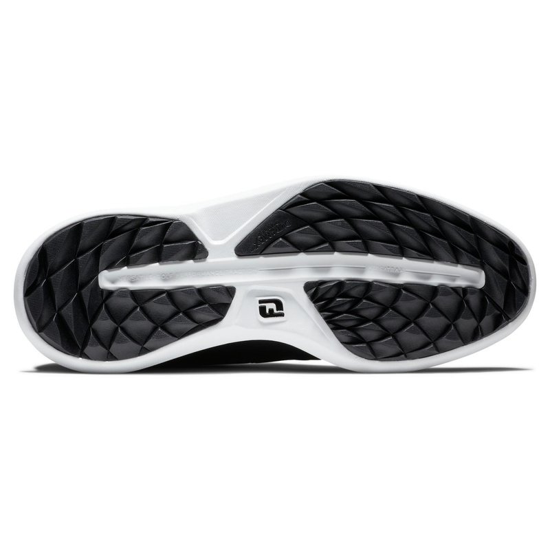FootJoy Traditions Blucher zapatos de golf para hombre, negro/gris/blanco blucher