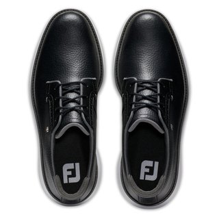 FootJoy Traditions Blucher zapatos de golf para hombre, negro/gris/blanco blucher