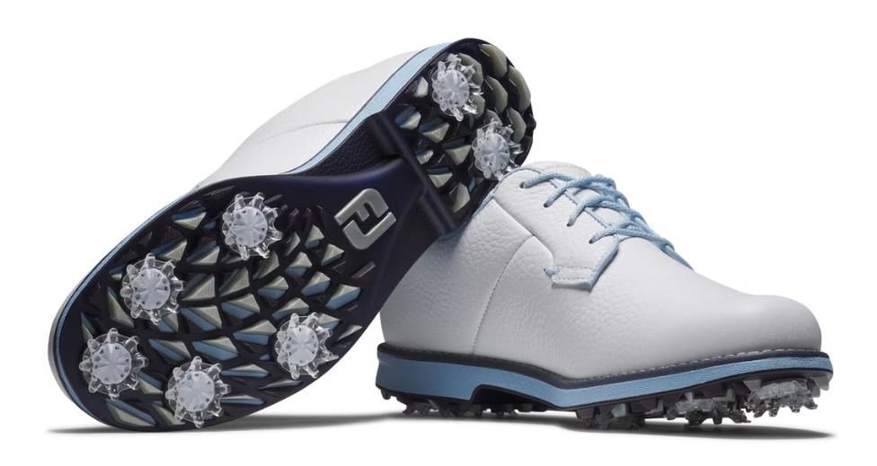 FootJoy Premiere Series - Cypress zapatos de golf para mujer, blanco/azul