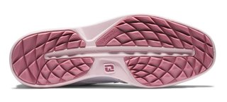 FootJoy Traditions Spikeless zapatillas de golf mujer, blancas/rosa