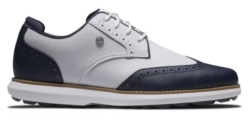 FootJoy FootJoy Traditions Wing Tip zapatos de golf mujer, blanco