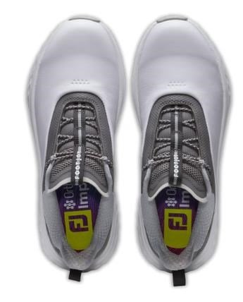 FootJoy Quantum Leather zapatillas de golf mujer, blanco/gris
