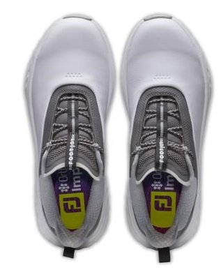 FootJoy Quantum Leather zapatillas de golf mujer, blanco/gris