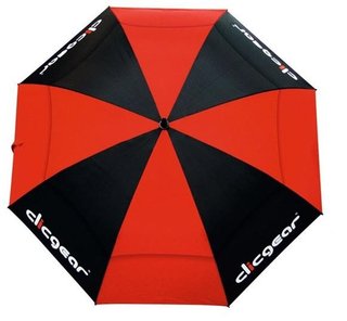 Clicgear Double Canopy paraguas de golf 68", negro/rojo