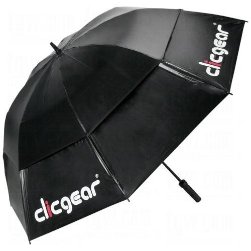 Clicgear Double Canopy paraguas de golf 68", negro
