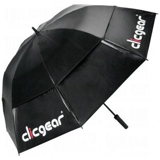 Clicgear Double Canopy paraguas de golf 68", negro