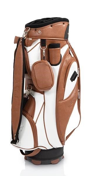 JuCad Style cart bag, marrón/blanco
