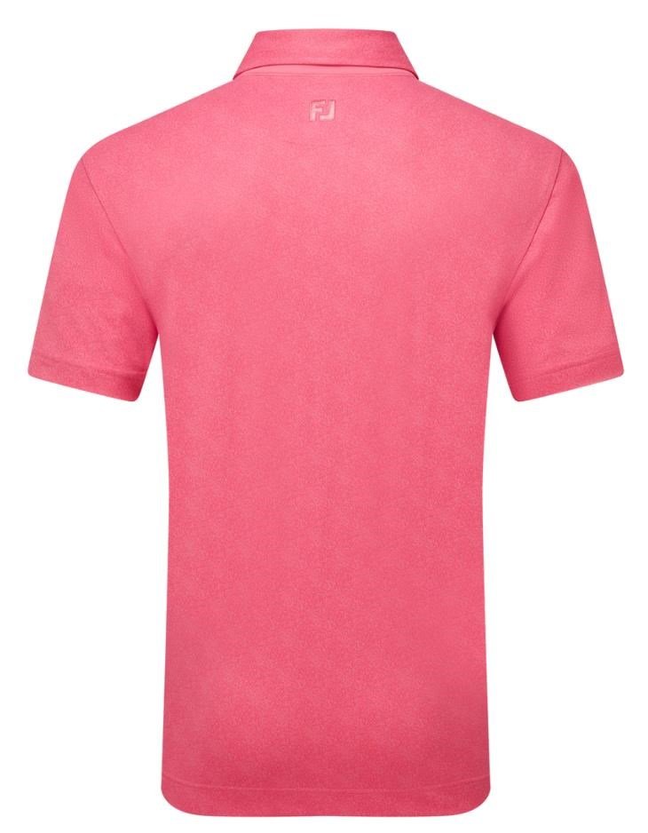 FootJoy Speckle Print Pique polo de hombre, pink lemonade