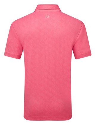 FootJoy Speckle Print Pique polo de hombre, pink lemonade
