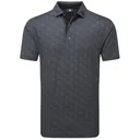 FootJoy Speckle Print Pique polo de hombre, negro/flint