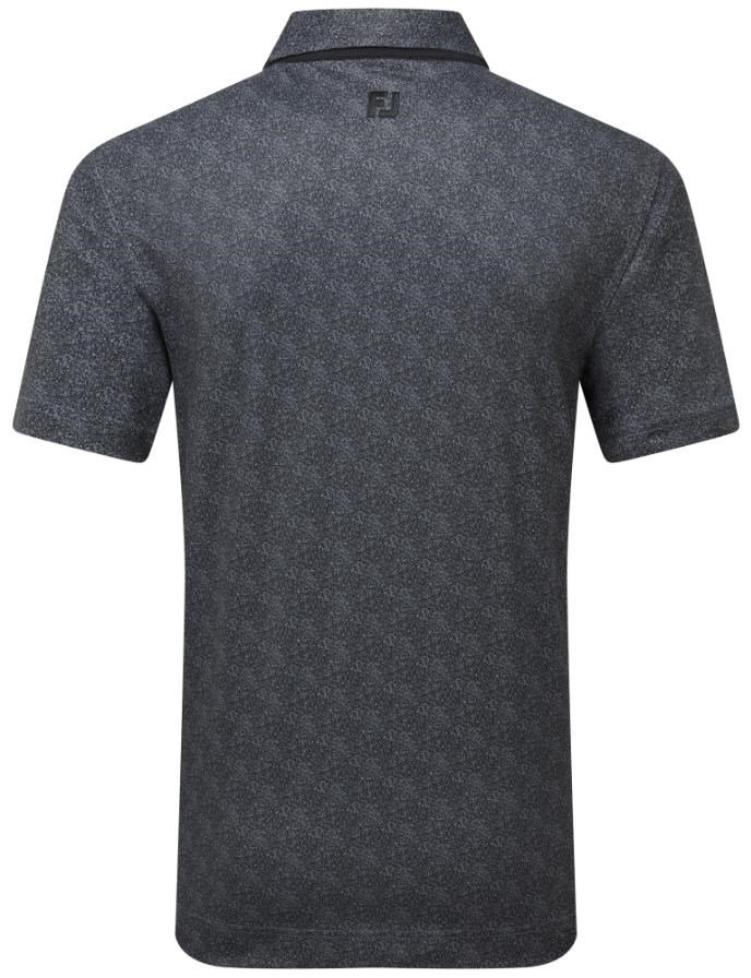 FootJoy Speckle Print Pique polo de hombre, negro/flint