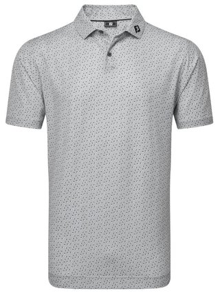 FootJoy Bounce Print Pique polo de hombre, gris