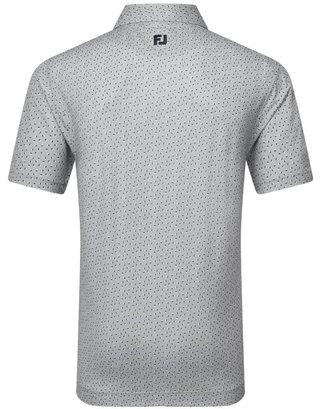 FootJoy Bounce Print Pique polo de hombre, gris