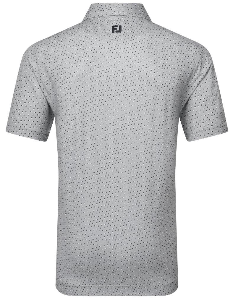FootJoy Bounce Print Pique polo de hombre, gris